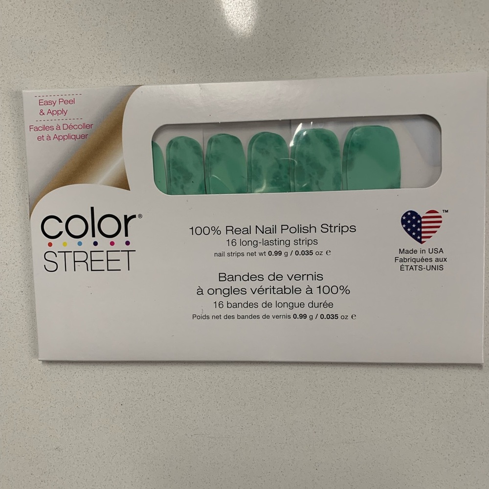 3/$10 NWOT Color Street Jade Nail Strips. Easy to apply & shape. Real polish.